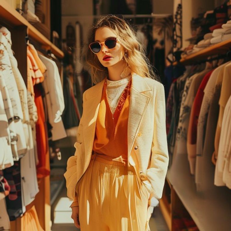 Fashions Next Chapter The Trends Redefining Clothing and Retail, lifestyle editorial photo, warm natural lighting, high resolution, no text, no watermarks