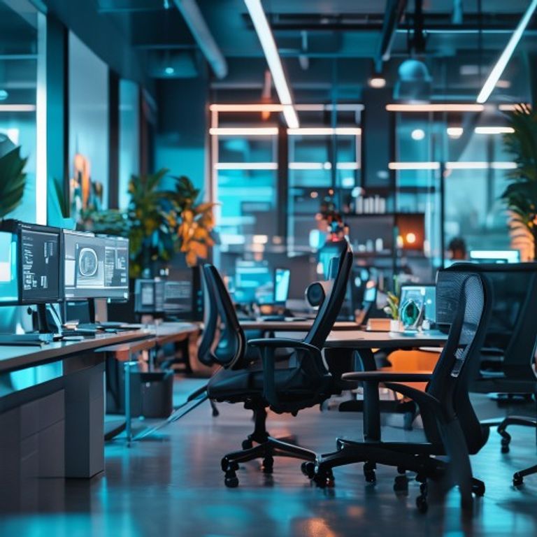 The AI Workplace How Intelligent Tools Are Redefining Productivity, cinematic documentary photography, rich colours, sharp focus, no text, no watermarks