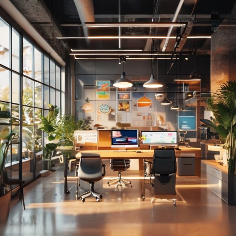 The AI Workplace How Intelligent Tools Are Redefining Productivity, lifestyle editorial photo, warm natural lighting, high resolution, no text, no watermarks