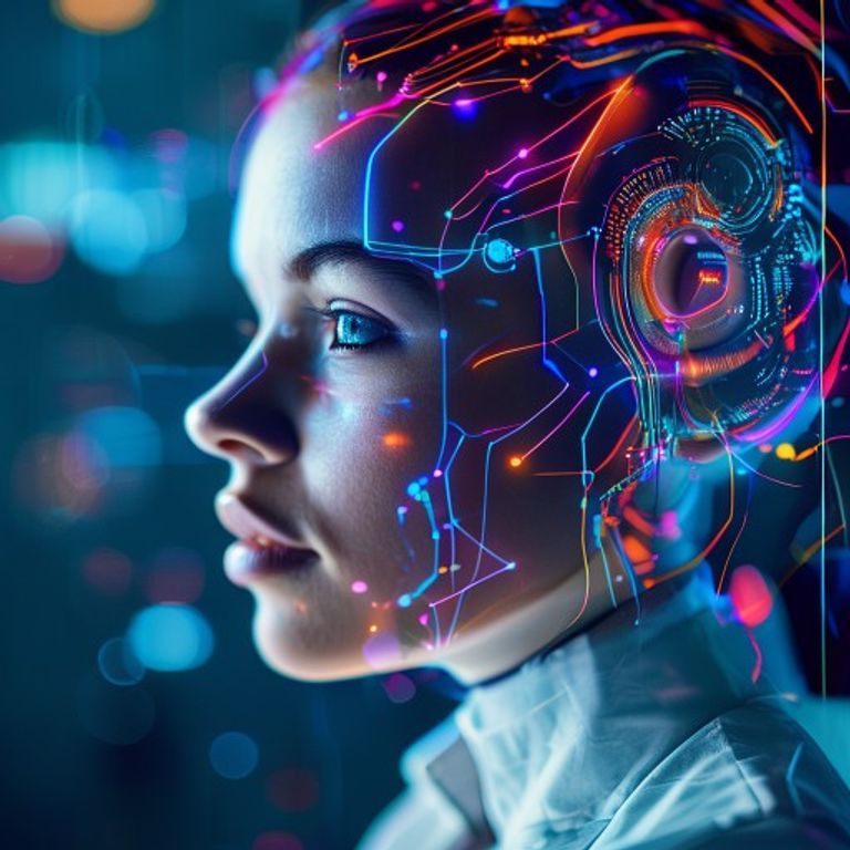 Transform Your Business With Artificial Intelligence Solutions Today, editorial magazine photography, vibrant professional quality, no text, no watermarks