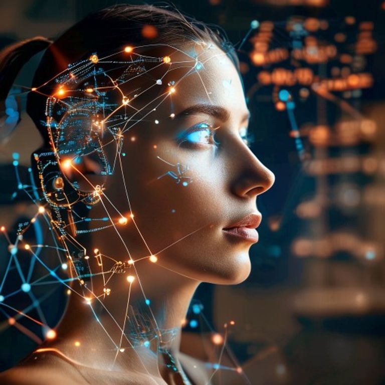 Transform Your Business With Artificial Intelligence Solutions Today, lifestyle editorial photo, warm natural lighting, high resolution, no text, no watermarks