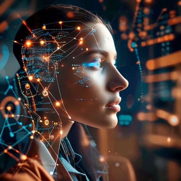 Transform Your Business With Artificial Intelligence Solutions, lifestyle editorial photo, warm natural lighting, high resolution, no text, no watermarks